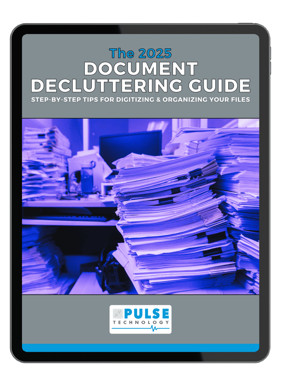 Document Decluttering Guide Preview on a Tablet