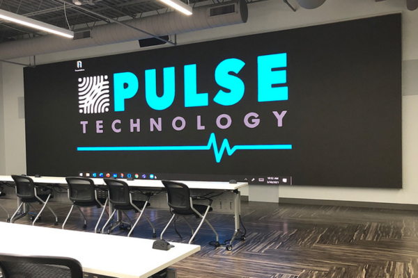 The video wall at Pulse Technology Schaumburg Illinois.