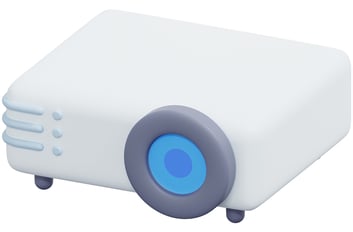 A white projector