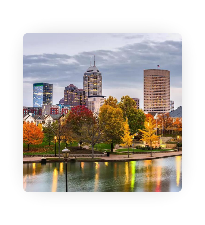 A skyline in Indiana