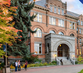 The outside of a university building