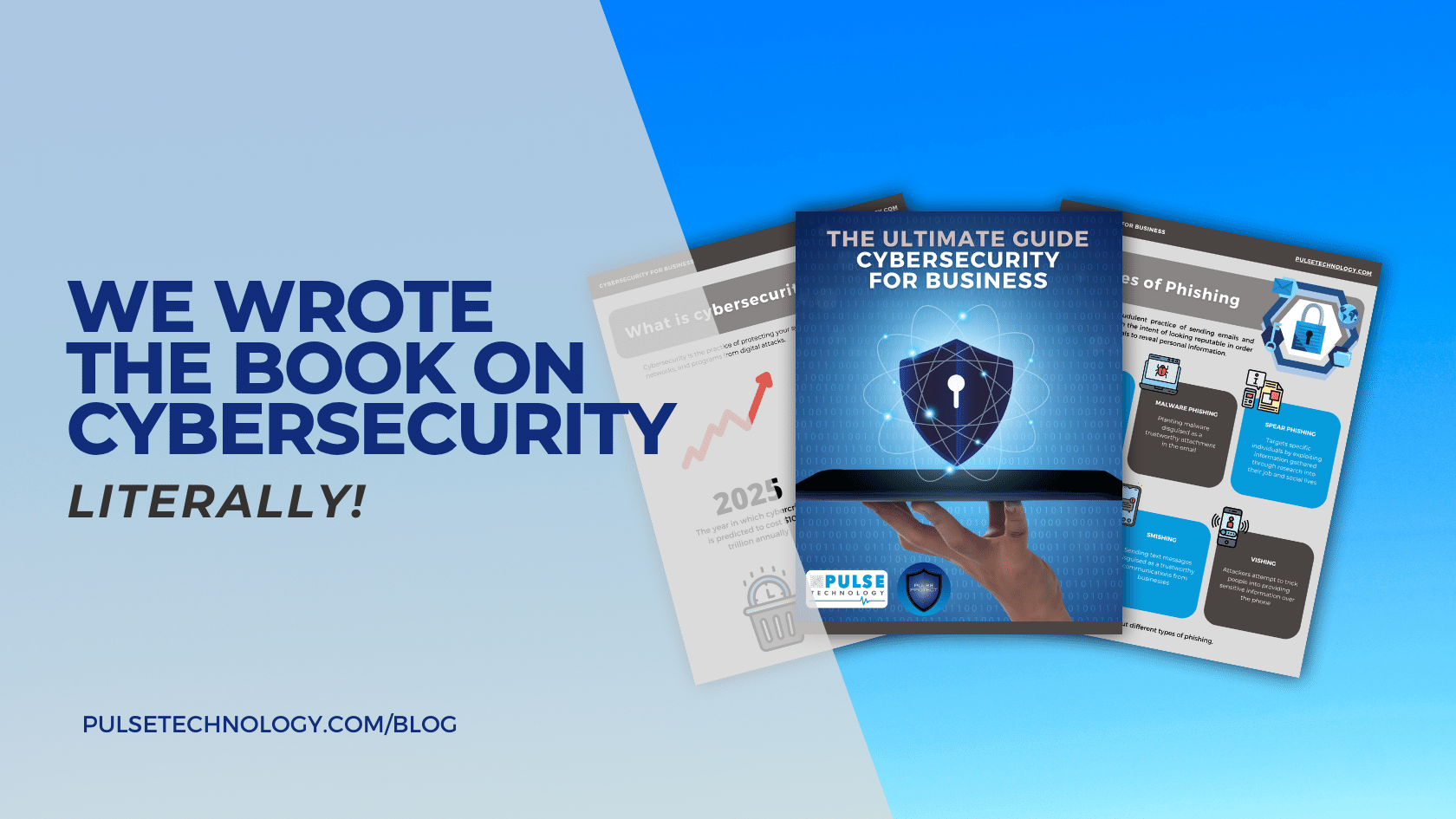 Sample pages from the cybersecurity ebook for businesses.